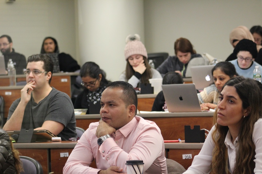 TCOP students learned about combating counterfeit drugs during a lecture on Feb. 5