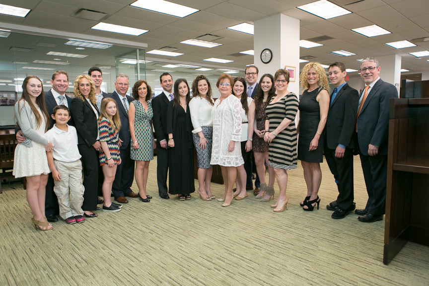 The Sirota family at the May 8, 2015 dedication of the Sheldon L. Sirota, D.O., Memorial Library.