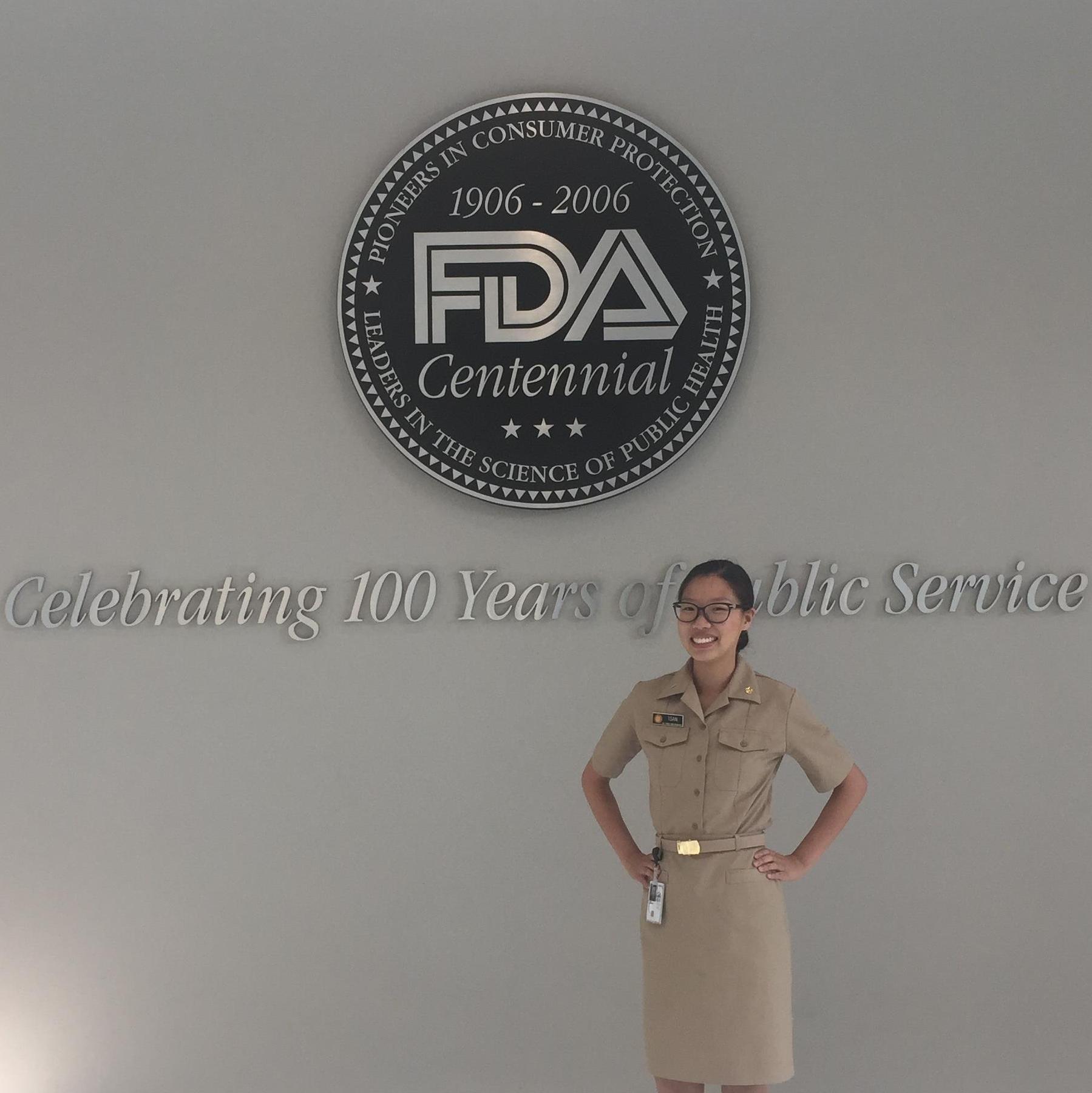 P4 Jennifer Tsan is spending her summer at the FDA. 