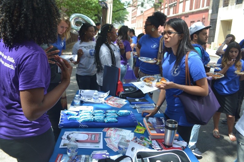 In Thursday's Block Party Bash, students met upperclassmen and learned about TCOP's different clubs. 