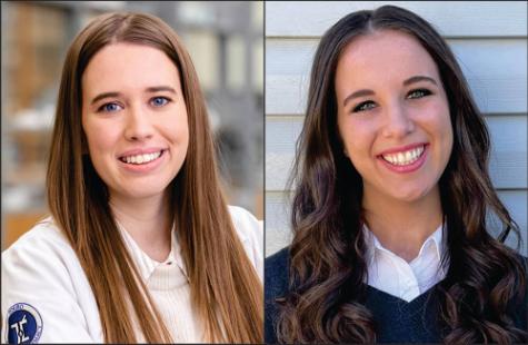 Headshots of two female students