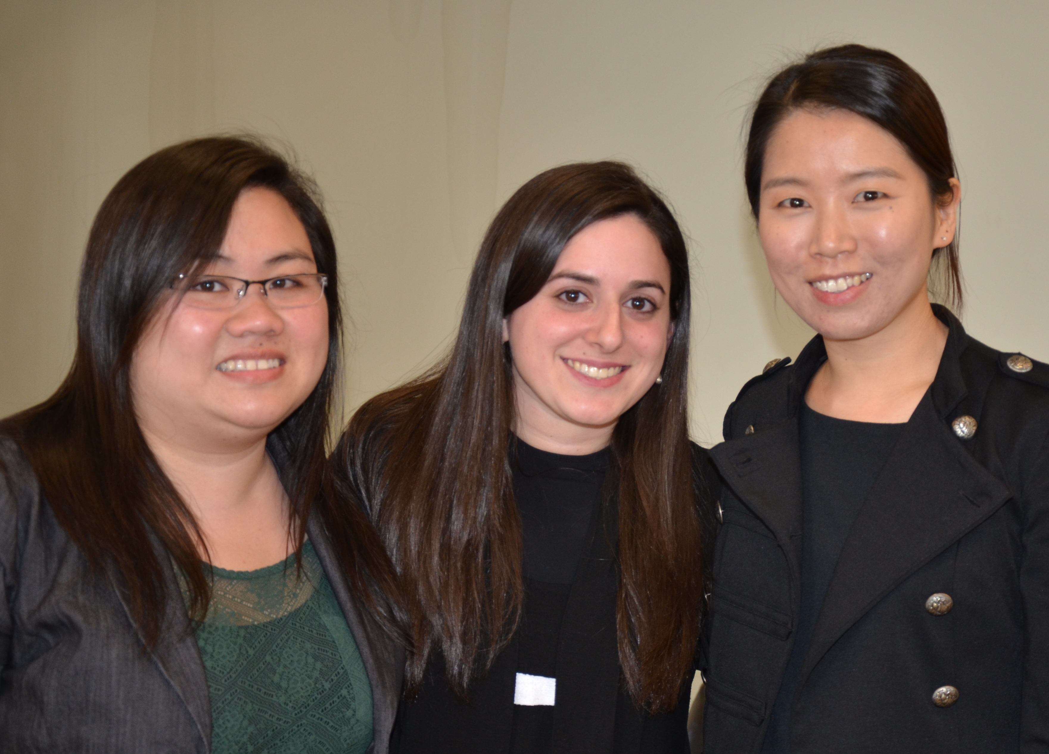 Capstone Project winners, left to right: Hanh Thai, Michelle Friedman and Christina Choi