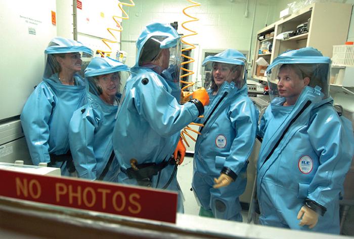 Professor Kathleen DiCaprio, second from left