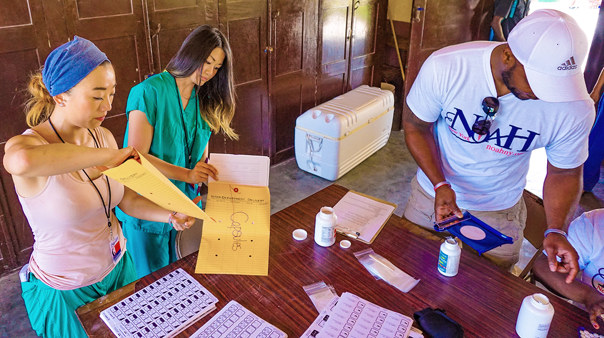 Touro pharmacy students fill prescriptions in Haiti